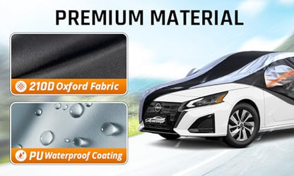 Altima Car Cover Waterproof All Weather with Silver Strip Design