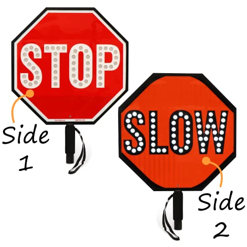 LED STOP SLOW Paddle