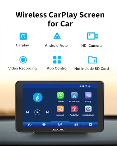 7 Inch Wireless CarPlay Screen for Car