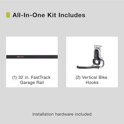 Fasttrack Garage Storage Bike Storage Kit 3 Piece Kit