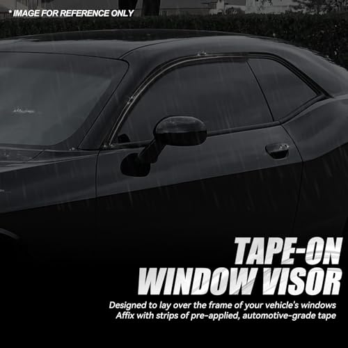 2PCS Tape On Window Visors for 2008 (2 Count)