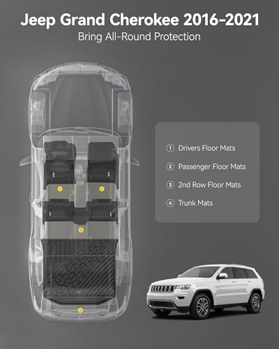 Floor Mats & Cargo Liner Fit for Jeep Grand Cherokee 2016