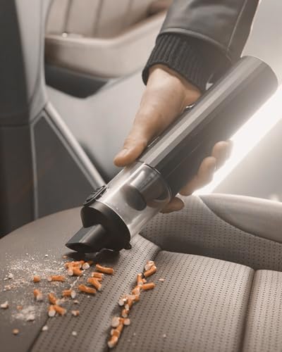 Portable Handheld Car Vacuum Cleaner with HEPA & Stainless Steel Filter