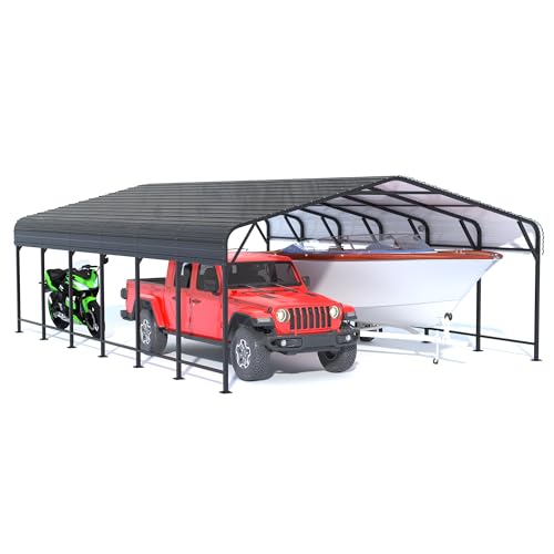20x30 FT Heavy Duty Metal Carport Canopy