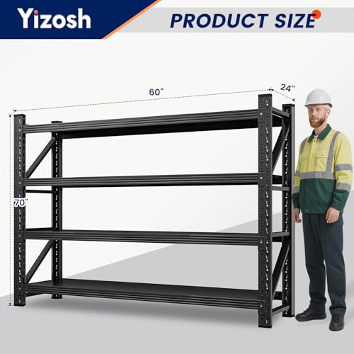 60" W Metal Garage Storage Shelves