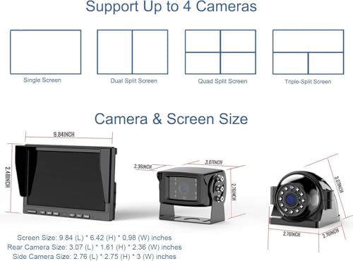 1080P Wireless Backup Camera System for RV Trailer Truck Camper