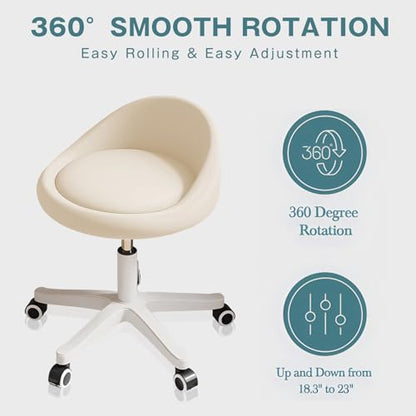 Rolling Stool Low Backrest