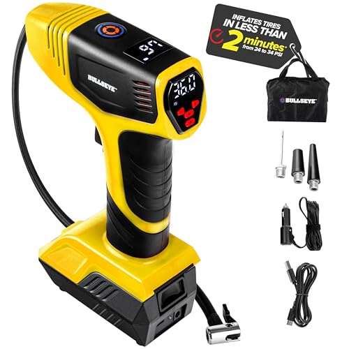 Bullseye Pro Tire Inflator Portable Air Compressor