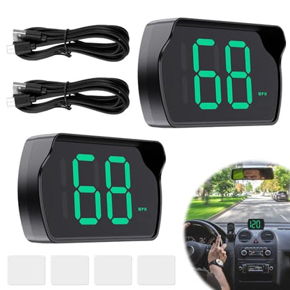 2 Pack GPS Digital Speedometer for Car MPH (2 Count)