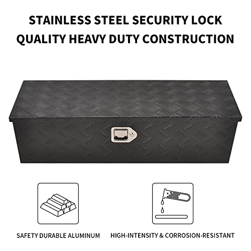39In Aluminum Tool Box 5 Bar Tread ToolBox for Truck Bed Car Outdoor