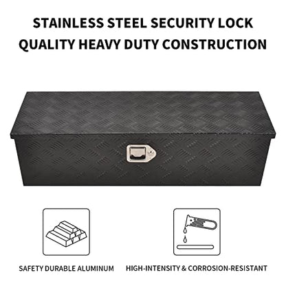39In Aluminum Tool Box 5 Bar Tread ToolBox for Truck Bed Car Outdoor
