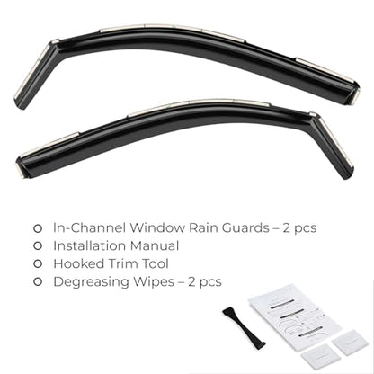Window Deflectors Smoke Tinted In
