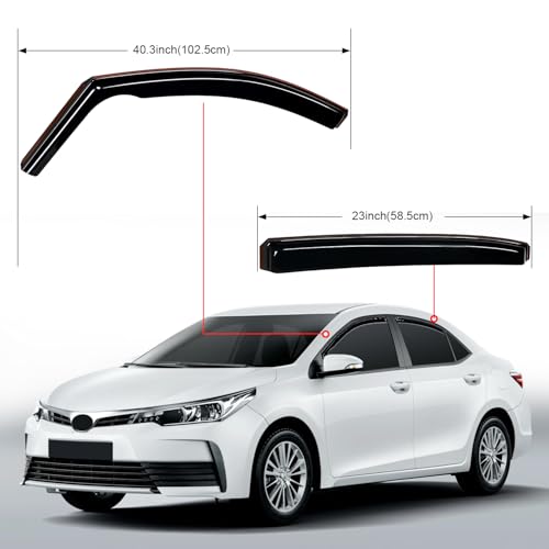in Channel Rain Guards for Toyota Corolla Sedan 2020