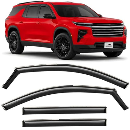 in Channel Extra Durable Rain Guards for Chevrolet