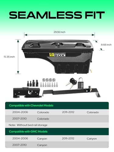 Passenger Side Truck Bed Storage Tool Box for Chevy