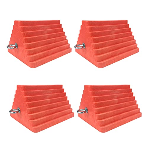 Premium 4 pcs Heavy Duty Wheel Tire Chocks