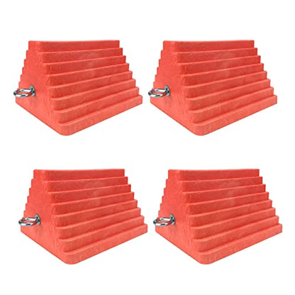 Premium 4 pcs Heavy Duty Wheel Tire Chocks