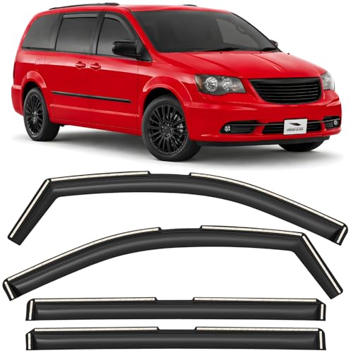 in Channel Extra Durable Rain Guards for Chrysler Town and Country 2008 (4 Count)