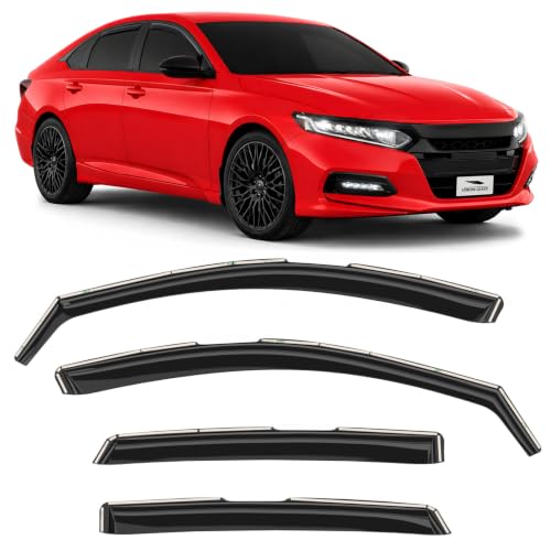 in Channel Extra Durable Rain Guards for Honda Accord 2018