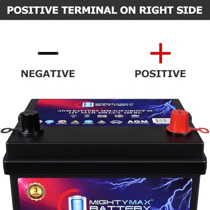 MM G35 Start and Stop Car BCI Group Size 35 12V 55Ah