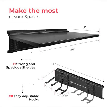 Garage Tool Organizer Wall Mount 96"