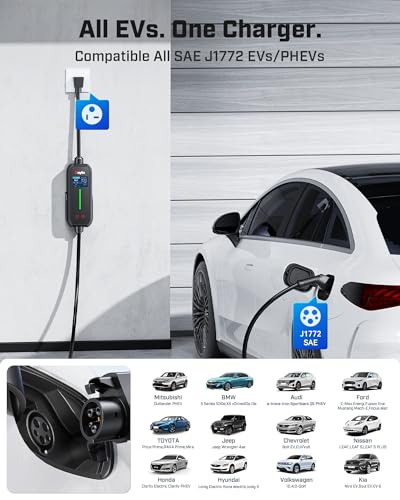 2026 Upgraded Level 1&2 EV Charger for ALL J1772 EV