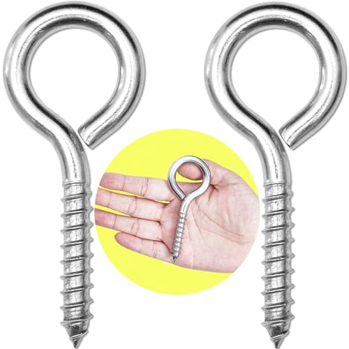 2Pcs Self Tapping Eyelet Screw Eye Bolt