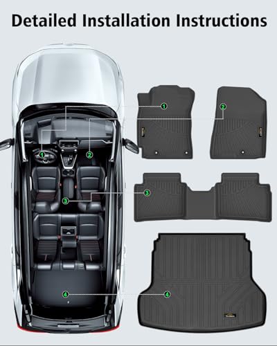 Floor Mats & Cargo Liner Custom for Kia Forte 2019
