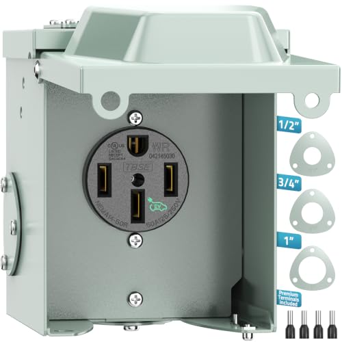 50 Amp EV Power Outlet Box