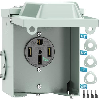 50 Amp EV Power Outlet Box