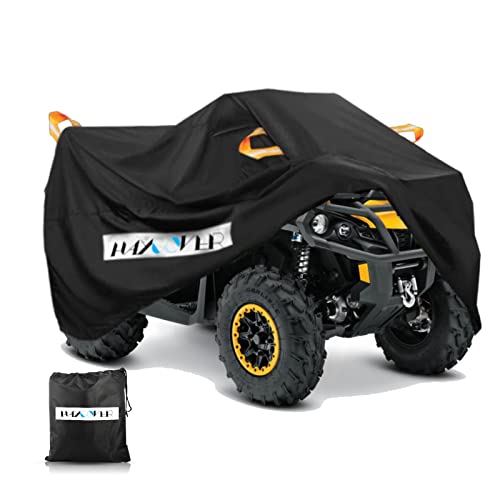 ATV Cover Waterproof Heavy Duty XXXL 102 Inches 300D Oxford Cloth Quad ATC 4 Wheeler Rain Cover All Weather for Polaris Sportsman Yamaha Honda Kawasaki Quad Bike