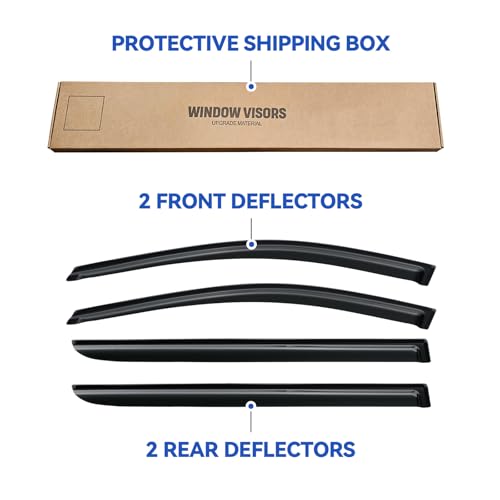Window Visors Rain Guards for 2005 2006 2007 2008 2009 2010 Honda Odyssey