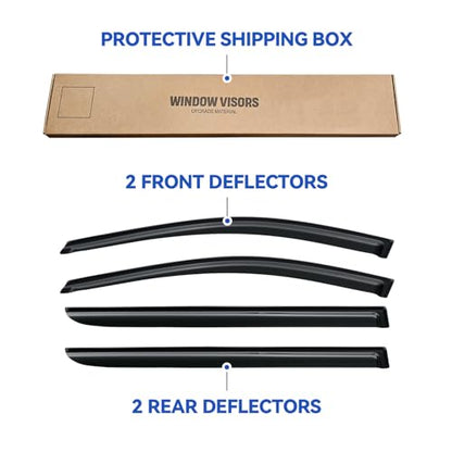 Window Visors Rain Guards for 2005 2006 2007 2008 2009 2010 Honda Odyssey