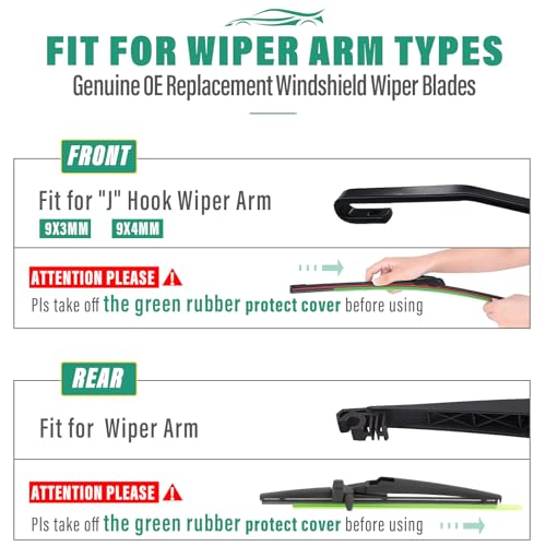 Windshield Wiper Blades Replacement for Toyota 4Runner 2003
