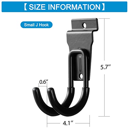 12Pack Slatwall Hooks Heavy Duty Slatwall Accessories Garage Small J Slatwall Hooks and Hangers