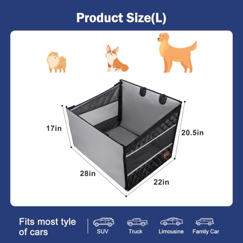 Dog Car Seat for Large Medium Dogs