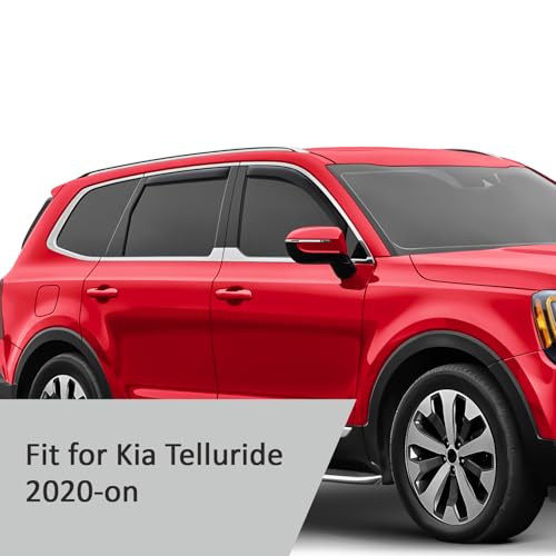 in Channel Extra Durable Rain Guards for Kia Telluride 2020