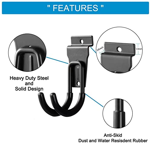 12Pack Slatwall Hooks Heavy Duty Slatwall Accessories Garage Small J Slatwall Hooks and Hangers