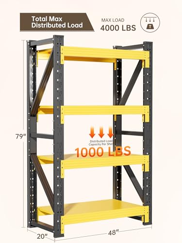 4 Tier Storage Shelves (4 Count)