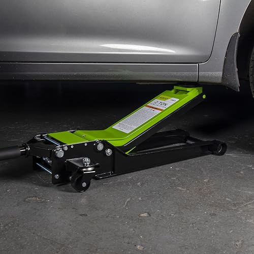 2-Ton (4,000 lb.) Steel Extra Long Reach Low Profile Floor Jack, 2.75 in. to 24 in. Lift Range, Model A20016