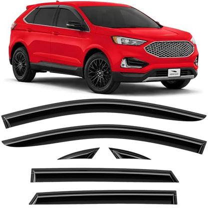 Tape on Extra Durable Rain Guards for Ford Edge 2015