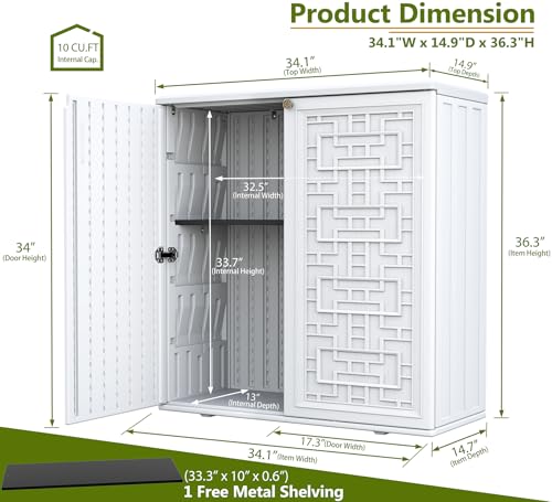 HDPE Outdoor Storage Shed