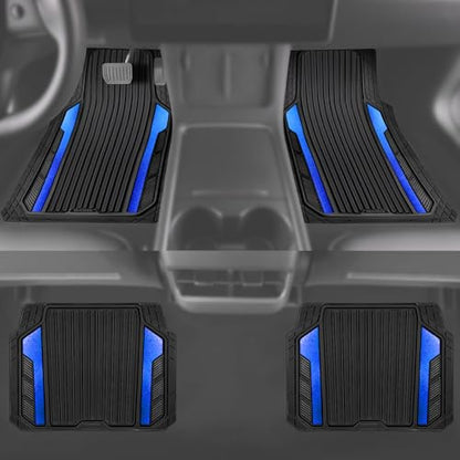 Heavy Duty Rubber Car Mats Metallic