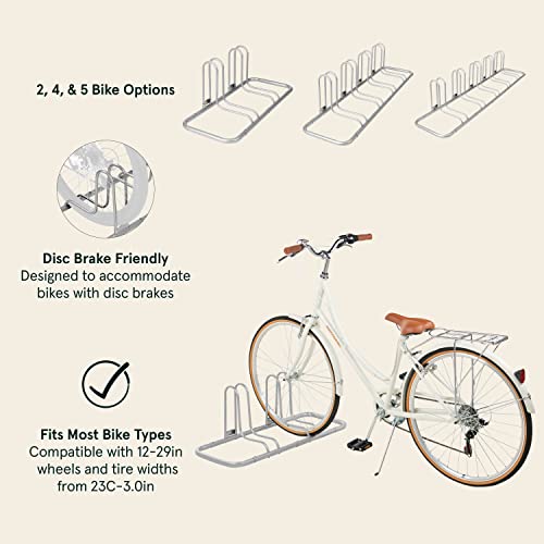 Stash Rack 2 Bike Floor Stand Bicycle Storage Organizer
