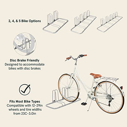 Stash Rack 2 Bike Floor Stand Bicycle Storage Organizer