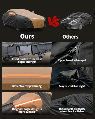 Car Cover Waterproof All Weather for 185"