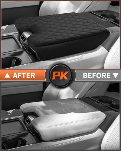 Custom for 2026 2025 Ford Expedition Platinum Center Console Cover Armrest Cover for Expedition Accessories Armrest Cushion Pad Leather Middle Console Cover Seat Box Protector Anti