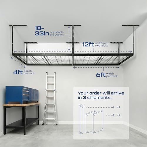 MonsterRax 2 Pack 4x6 Overhead Garage Storage Rack (2 Count)