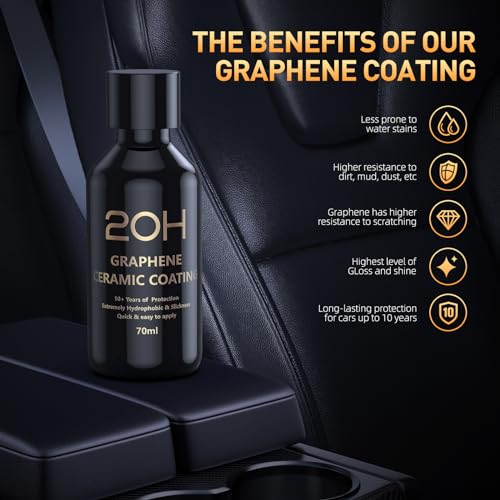 20H Advanced Graphene Ceramic Coating for Cars (3.7 Fl Oz)