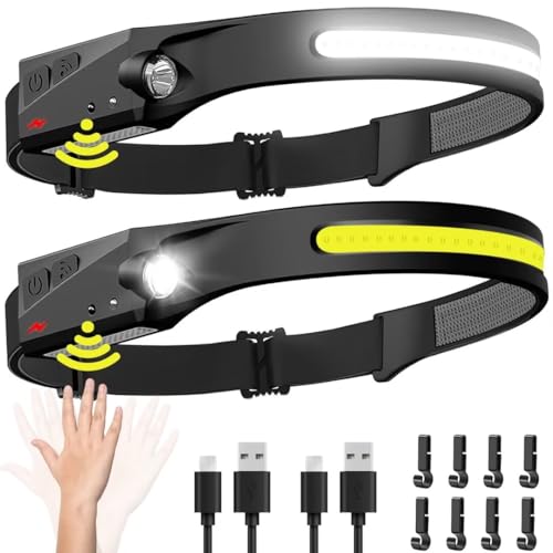 Headlamp Rechargeable 2PCS (2 Count)